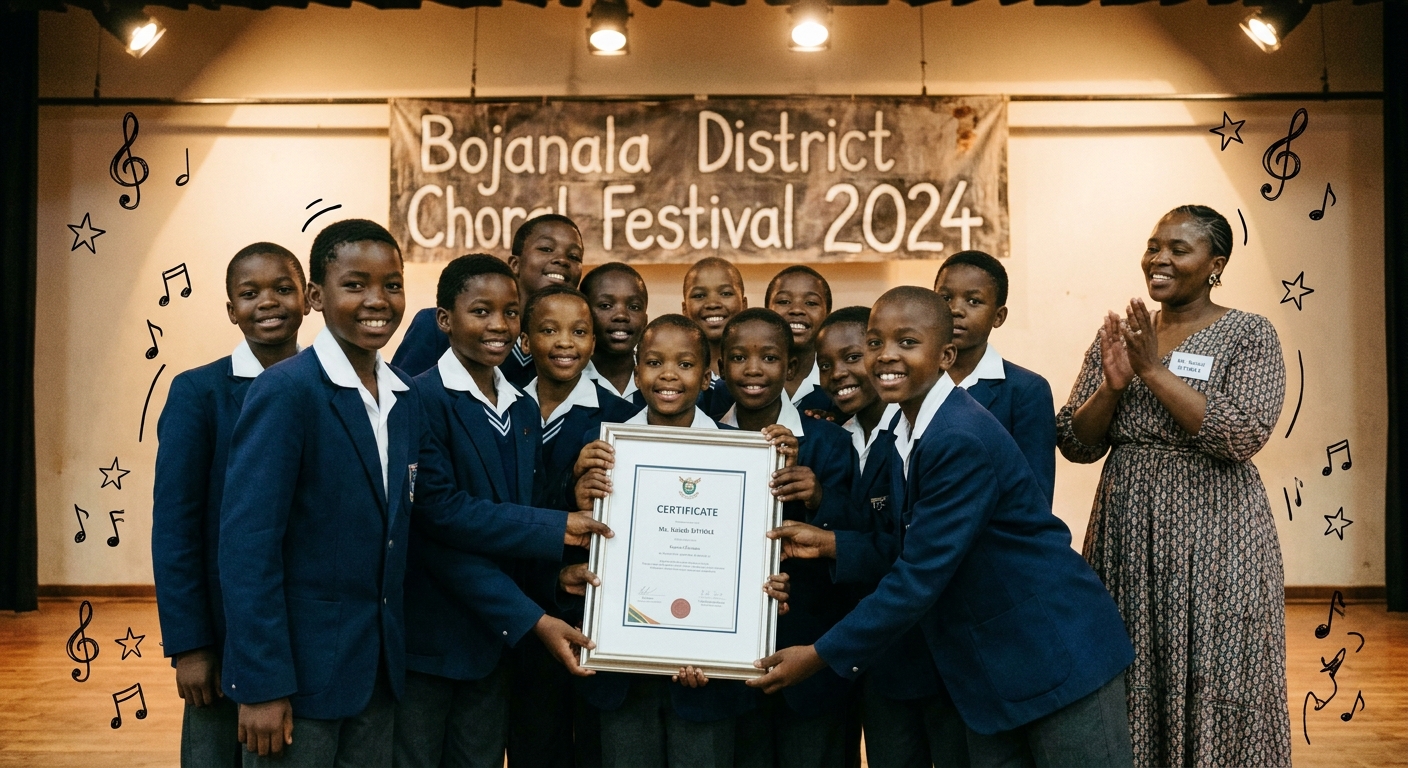 District choir festival certificate