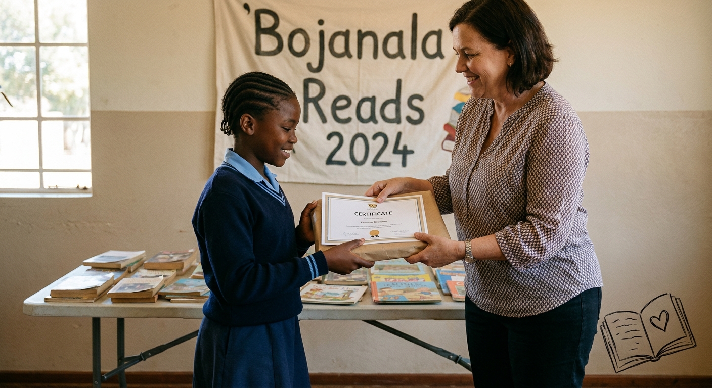 Reading award certificate