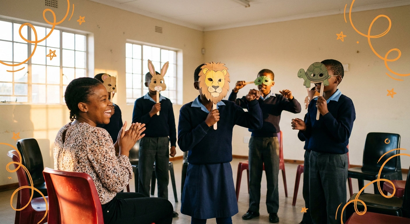English Drama Club rehearsal